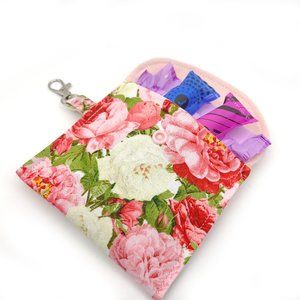 Sanitary bag tampon holder Privacy pouch keychain